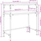 vidaXL - Wandtafel - 75x35,5x75 - cm - bewerkt - hout - grijs - sonoma - eikenkleurig