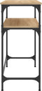 vidaXL - Wandtafel - 75x35,5x75 - cm - bewerkt - hout - sonoma - eikenkleurig