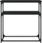 vidaXL - Wandtafel - 75x35,5x75 - cm - bewerkt - hout - zwart