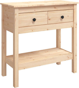 vidaXL - Wandtafel - 75x35x75 - cm - massief - grenenhout