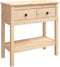 vidaXL - Wandtafel - 75x35x75 - cm - massief - grenenhout