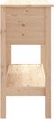 vidaXL - Wandtafel - 75x35x75 - cm - massief - grenenhout