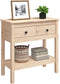 vidaXL - Wandtafel - 75x35x75 - cm - massief - grenenhout