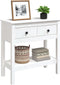vidaXL - Wandtafel - 75x35x75 - cm - massief - grenenhout - wit