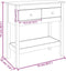 vidaXL - Wandtafel - 75x35x75 - cm - massief - grenenhout - wit
