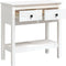 vidaXL - Wandtafel - 75x35x75 - cm - massief - grenenhout - wit
