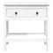 vidaXL - Wandtafel - 75x35x75 - cm - massief - grenenhout - wit