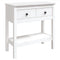 vidaXL - Wandtafel - 75x35x75 - cm - massief - grenenhout - wit