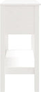 vidaXL - Wandtafel - 75x35x75 - cm - massief - grenenhout - wit