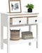 vidaXL - Wandtafel - 75x35x75 - cm - massief - grenenhout - wit