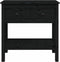 vidaXL - Wandtafel - 75x35x75 - cm - massief - grenenhout - zwart