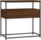 vidaXL - Wandtafel - 75x40x75 - cm - bewerkt - hout - bruin - eikenkleur