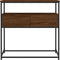 vidaXL - Wandtafel - 75x40x75 - cm - bewerkt - hout - bruin - eikenkleur