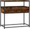 vidaXL - Wandtafel - 75x40x75 - cm - bewerkt - hout - gerookt - eikenkleurig