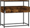vidaXL - Wandtafel - 75x40x75 - cm - bewerkt - hout - gerookt - eikenkleurig