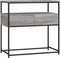 vidaXL - Wandtafel - 75x40x75 - cm - bewerkt - hout - grijs - sonoma - eikenkleurig