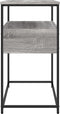 vidaXL - Wandtafel - 75x40x75 - cm - bewerkt - hout - grijs - sonoma - eikenkleurig