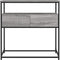 vidaXL - Wandtafel - 75x40x75 - cm - bewerkt - hout - grijs - sonoma - eikenkleurig