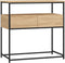 vidaXL - Wandtafel - 75x40x75 - cm - bewerkt - hout - sonoma - eikenkleurig