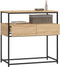vidaXL - Wandtafel - 75x40x75 - cm - bewerkt - hout - sonoma - eikenkleurig