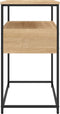 vidaXL - Wandtafel - 75x40x75 - cm - bewerkt - hout - sonoma - eikenkleurig