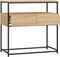 vidaXL - Wandtafel - 75x40x75 - cm - bewerkt - hout - sonoma - eikenkleurig