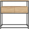 vidaXL - Wandtafel - 75x40x75 - cm - bewerkt - hout - sonoma - eikenkleurig