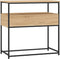 vidaXL - Wandtafel - 75x40x75 - cm - bewerkt - hout - sonoma - eikenkleurig