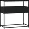 vidaXL - Wandtafel - 75x40x75 - cm - bewerkt - hout - zwart