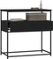 vidaXL - Wandtafel - 75x40x75 - cm - bewerkt - hout - zwart