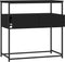 vidaXL - Wandtafel - 75x40x75 - cm - bewerkt - hout - zwart
