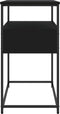 vidaXL - Wandtafel - 75x40x75 - cm - bewerkt - hout - zwart