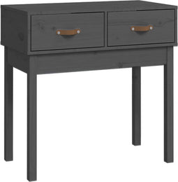 vidaXL - Wandtafel - 76,5x40x75 - cm - massief - grenenhout - grijs