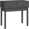 vidaXL - Wandtafel - 76,5x40x75 - cm - massief - grenenhout - grijs