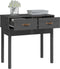 vidaXL - Wandtafel - 76,5x40x75 - cm - massief - grenenhout - grijs
