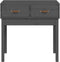 vidaXL - Wandtafel - 76,5x40x75 - cm - massief - grenenhout - grijs