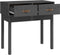 vidaXL - Wandtafel - 76,5x40x75 - cm - massief - grenenhout - grijs
