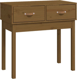 vidaXL - Wandtafel - 76,5x40x75 - cm - massief - grenenhout - honingbruin