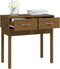 vidaXL - Wandtafel - 76,5x40x75 - cm - massief - grenenhout - honingbruin
