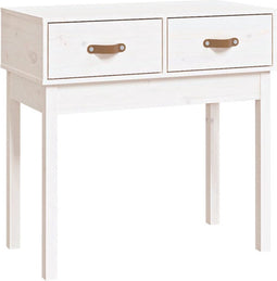 vidaXL - Wandtafel - 76,5x40x75 - cm - massief - grenenhout - wit