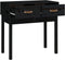 vidaXL - Wandtafel - 76,5x40x75 - cm - massief - grenenhout - zwart