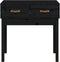 vidaXL - Wandtafel - 76,5x40x75 - cm - massief - grenenhout - zwart