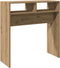 vidaXL - Wandtafel - 78x30x80 - cm - bewerkt - hout - artisanaal - eikenkleur