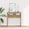 vidaXL - Wandtafel - 78x30x80 - cm - bewerkt - hout - artisanaal - eikenkleur