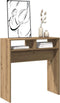 vidaXL - Wandtafel - 78x30x80 - cm - bewerkt - hout - artisanaal - eikenkleur