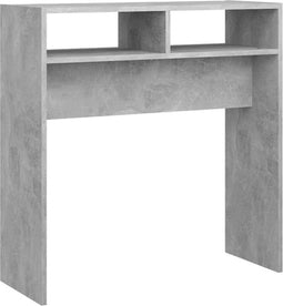vidaXL - Wandtafel - 78x30x80 - cm - bewerkt - hout - betongrijs