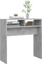 vidaXL - Wandtafel - 78x30x80 - cm - bewerkt - hout - betongrijs