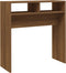 vidaXL - Wandtafel - 78x30x80 - cm - bewerkt - hout - bruin - eikenkleur