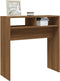 vidaXL - Wandtafel - 78x30x80 - cm - bewerkt - hout - bruin - eikenkleur