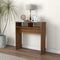 vidaXL - Wandtafel - 78x30x80 - cm - bewerkt - hout - bruin - eikenkleur